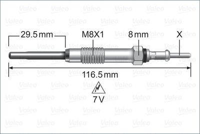 Glow Plug VALEO 345255