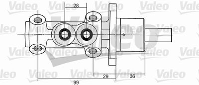 Brake Master Cylinder VALEO 350824