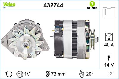 Alternator VALEO 432744