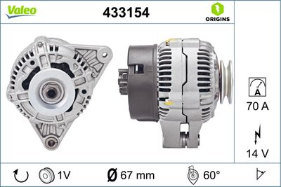 Alternator VALEO 433154