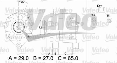 Alternator VALEO 433464