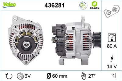 Alternator VALEO 436281