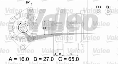 Alternator VALEO 436336
