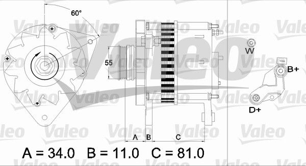 VALEO 437111 Alternator