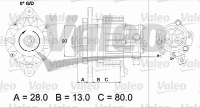 Alternator VALEO 437122