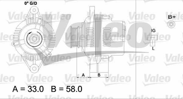 VALEO 437154 Alternator