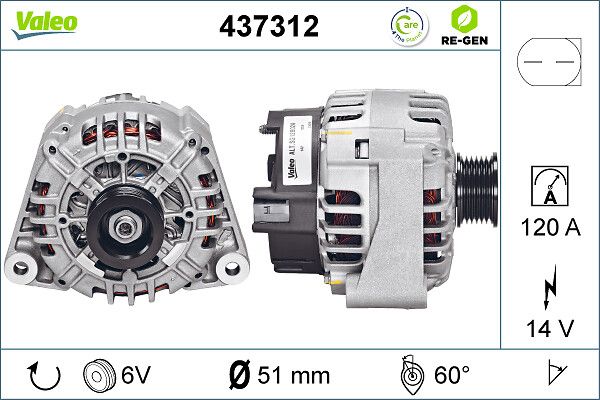 VALEO 437312 Alternator