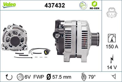 Alternator VALEO 437432