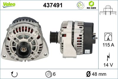 Alternator VALEO 437491