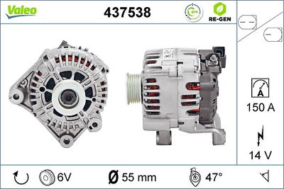Alternator VALEO 437538
