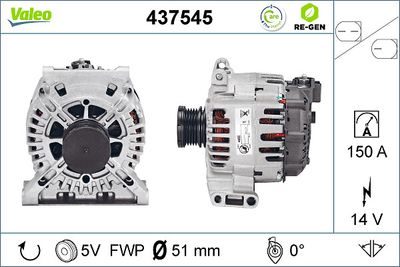 Alternator VALEO 437545