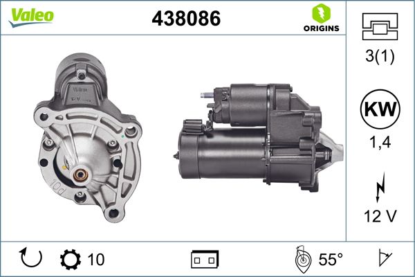VALEO 438086 Starter