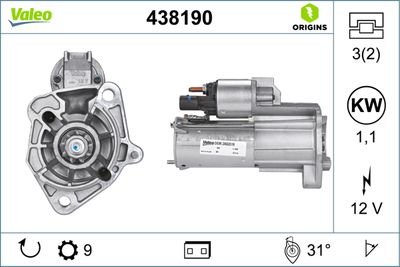 Starter VALEO 438190