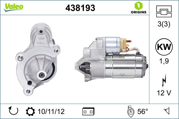 VALEO 438193 Starter