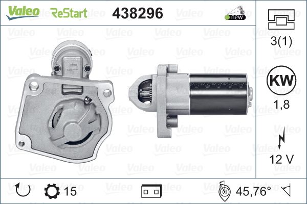 VALEO 438296 Starter