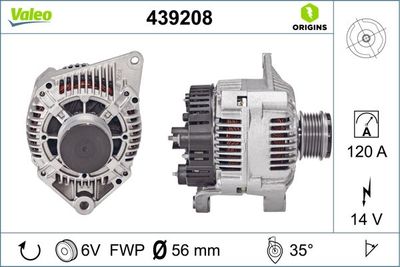 Alternator VALEO 439208