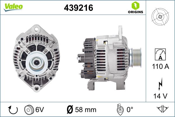 VALEO 439216 Alternator