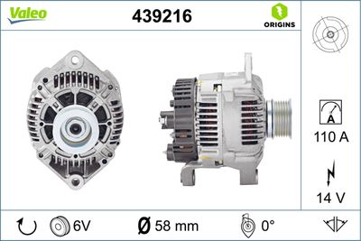 Alternator VALEO 439216