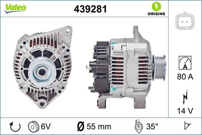 Alternator VALEO 439281