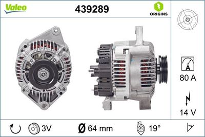Alternator VALEO 439289