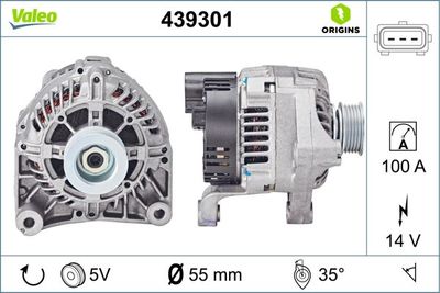 Alternator VALEO 439301