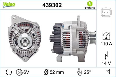Alternator VALEO 439302