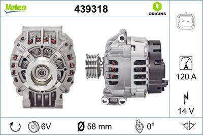 Alternator VALEO 439318