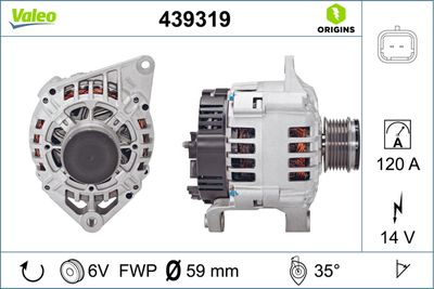 Alternator VALEO 439319