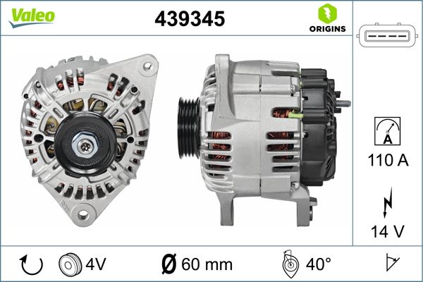 VALEO 439345 Alternator