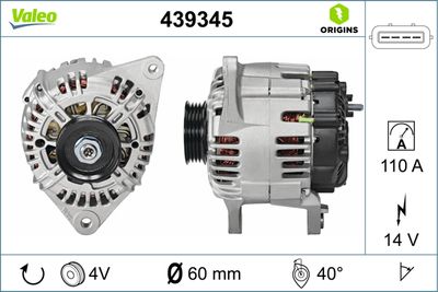 Alternator VALEO 439345