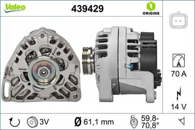 Alternator VALEO 439429