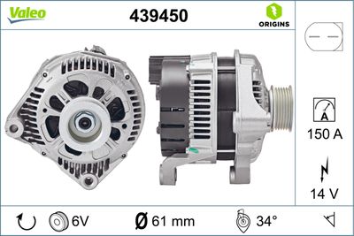 Alternator VALEO 439450