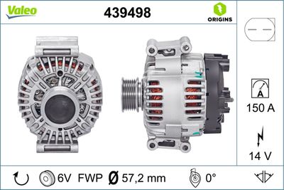 Alternator VALEO 439498