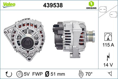 Alternator VALEO 439538