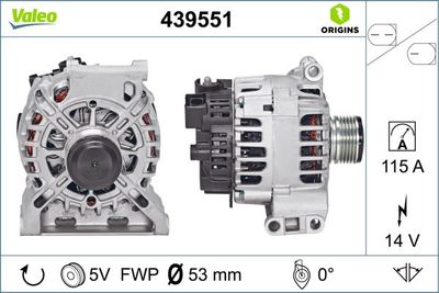 Alternator VALEO 439551