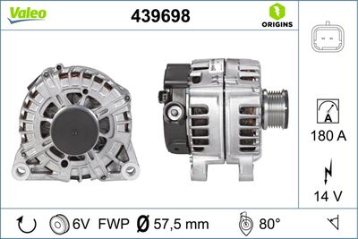 Alternator VALEO 439698