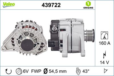 Alternator VALEO 439722