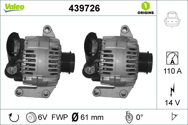 VALEO 439726 Alternator