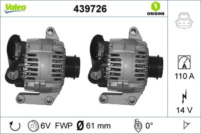 Alternator VALEO 439726