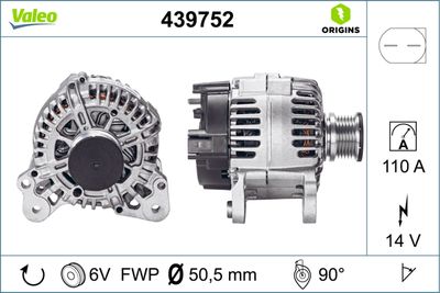 Alternator VALEO 439752