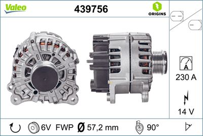 Alternator VALEO 439756