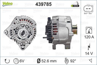 Alternator, starter VALEO 439785