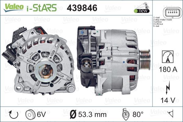 VALEO 439846 Alternator, starter