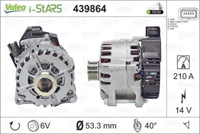 Alternator, starter VALEO 439864