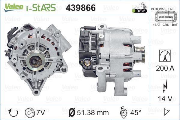 VALEO 439866 Alternator, starter