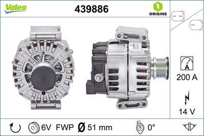 Alternator VALEO 439886