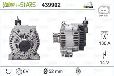 Alternator, starter VALEO 439902