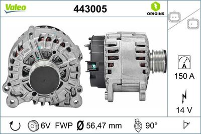 Alternator VALEO 443005