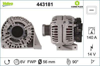 Alternator VALEO 443181