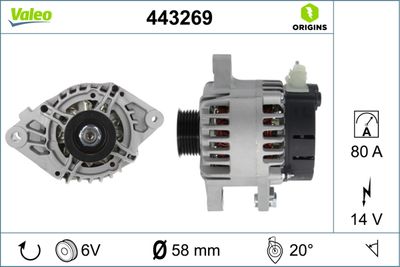 Alternator VALEO 443269